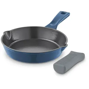 Zakarian by Dash 8" Cast Iron Skillet w/ Silicone Handle