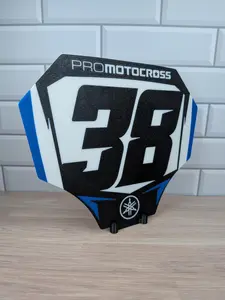 Custom Motocross Number Plate Replica | 3D Printed Motocross Decor