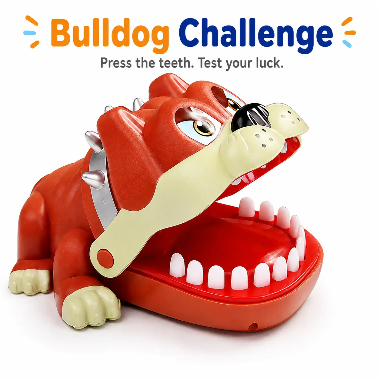 Bulldog & Shark Chomp Game – Interactive Family Finger Press Toy for Kids & Adults – Fun Jaws Action Desktop Party Game – Birthday Gift