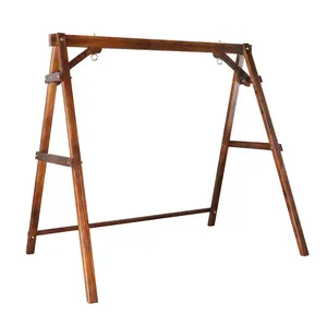 660LBS Heavy Duty Wooden Swing Stand | 4ft Swing Chair Ready!