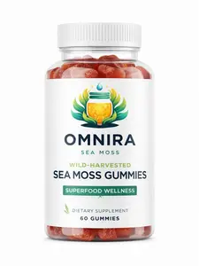 Omnira Sea Moss 3000mg Gummies with Bladderwrack & Burdock Root - Natural Irish Superfood for Immune Thyroid & Detox Support - Gluten-Free Vegan - 60 Gummies - Dietary, Healthcare