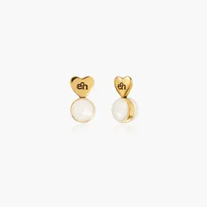 en route Heart-shaped Earring Back Lifters, Functional Heart-silhouette Support for Heavy Statement Earrings, Instant Lift Essential Designed for Secure Placement & Perfect Earlobe Alignment