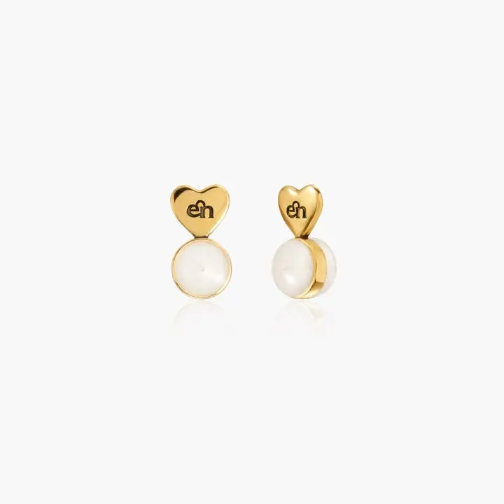 en route Heart-shaped Earring Back Lifters, Functional Heart-silhouette Support for Heavy Statement Earrings, Instant Lift Essential Designed for Secure Placement & Perfect Earlobe Alignment