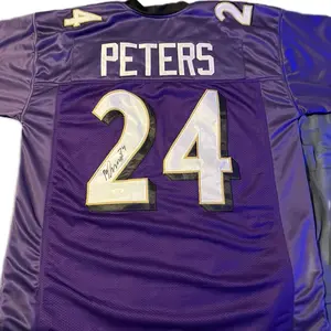 Marcus Peters PSA certified signed custom jersey