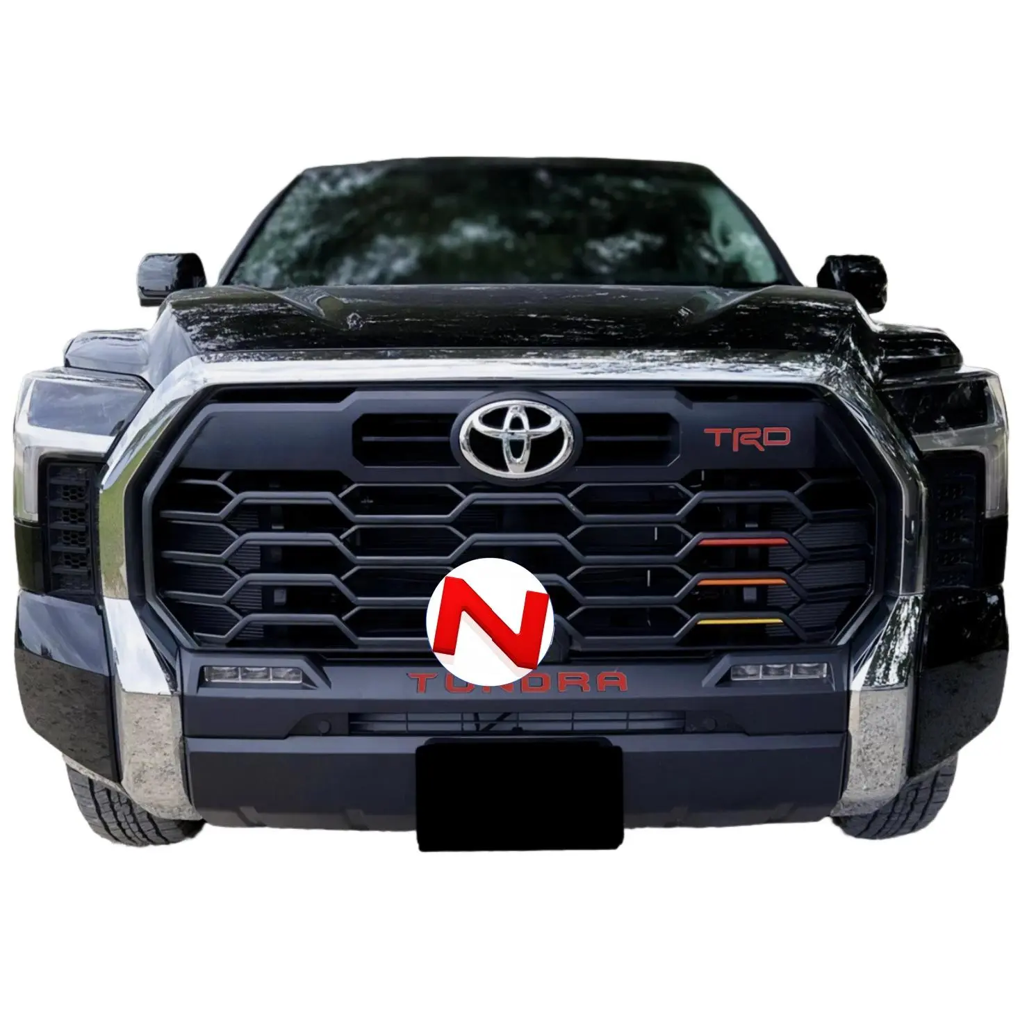 Front Bumper letters badges insert Compatible for 2022-2025 TUNDRA Strong Adhesive Back Anti FadeCoating red Truck Accessories Precision Cut Rugged Matte Finish truck decals