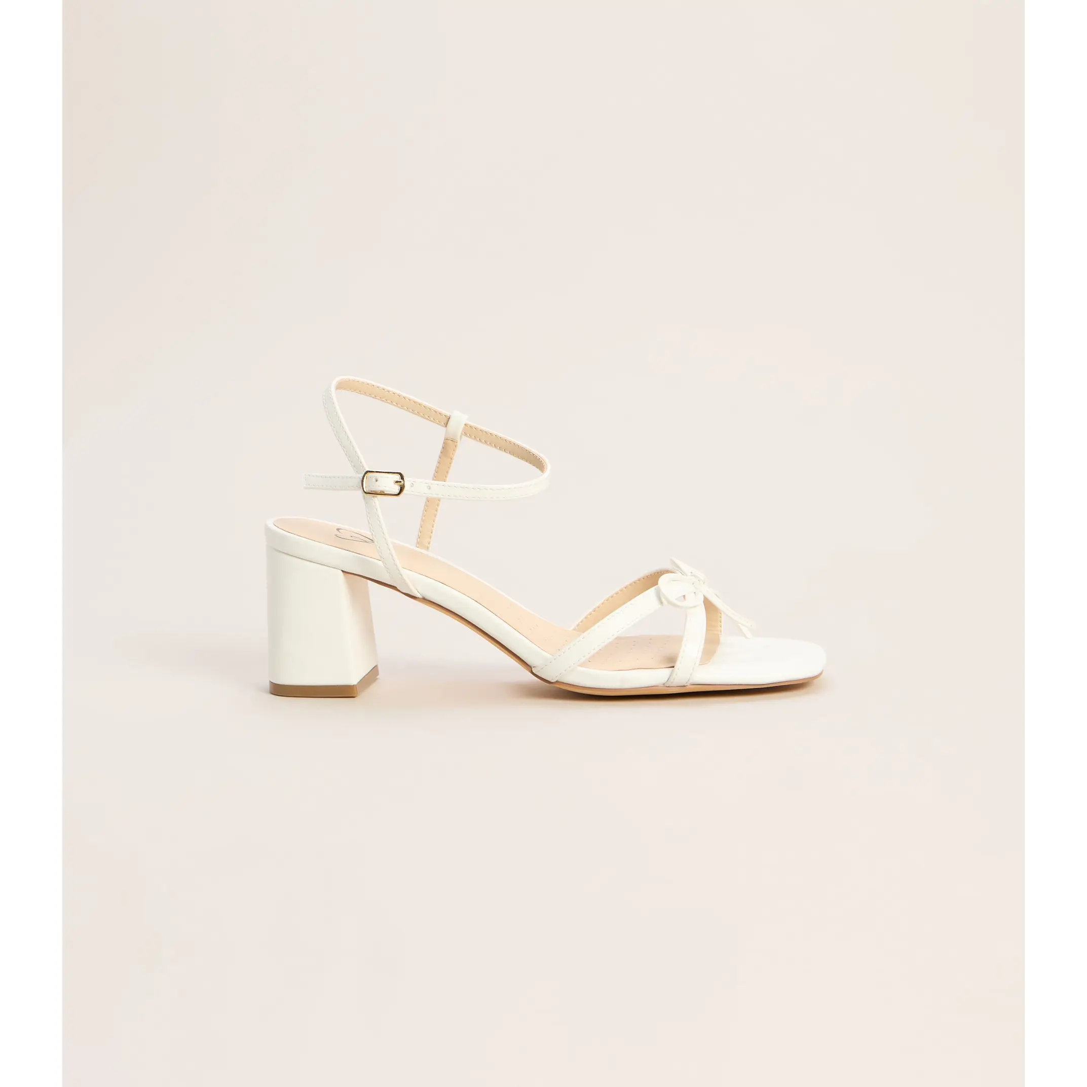 Plans Confirmed Bow Block Heels