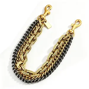 Vintage Bag Strap Extender Chain, Handbag Wallet Belt Charm, Jeans Chain Pendant, Unique Triple-Function Bag Chain, Decorative Chain Accessory