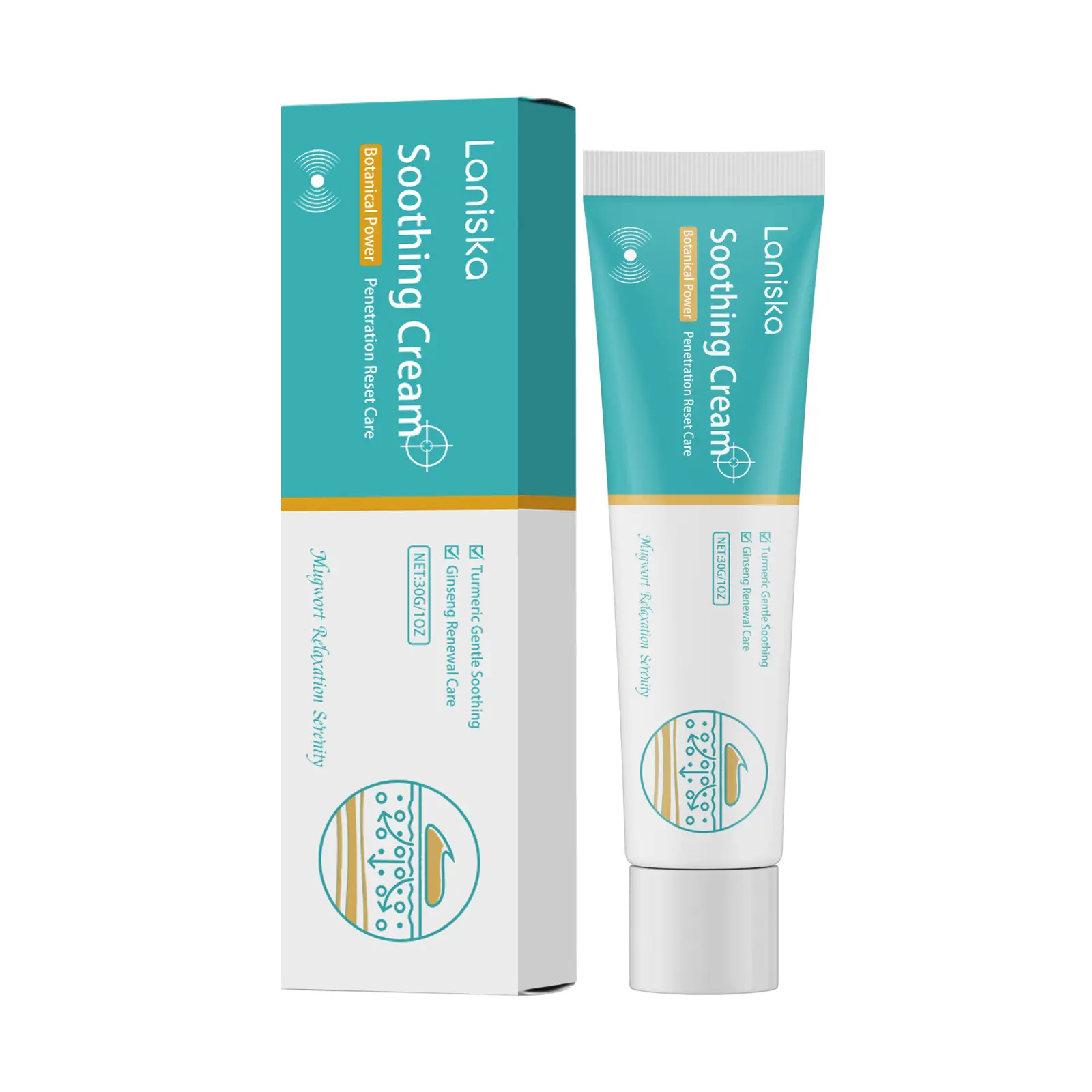 Varicose Veins Relief Cream, Natural Body Care Daily Lightweight Silky Herbal Moisturizer with Refreshing Scent for Pain & Swelling - 30g Travel Size
