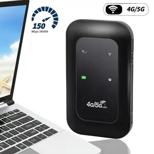 Portable 5G/4G WiFi Hotspot 2100mAh Battery, High-Speed Mobile WiFi for 10+ Devices, Perfect for Travel, Car, Outdoor, WPA3 Secured