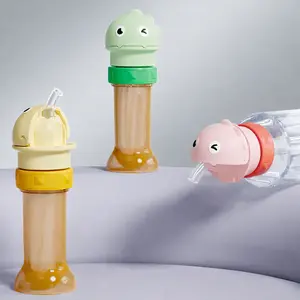 Universal 2-in-1 Dinosaur Bottle Cap with Straw – Dual Size 28/35mm, Spill-Proof Cute Drinking Lid for Water & Soda Bottles, Ideal for Makeup, Gym & Outdoor