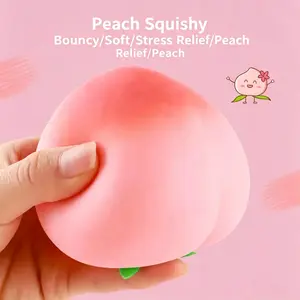 Realistic fresh fruit peach ornament/finger trainer, realistic peach finger strength trainer—pocket-sized outdoor accessory for camping and leisure activities.