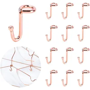 Clothes Hanger 36 count Connector Hooks  Hanger Rose  Metal Outfit Hangers Extender Clips Mini Cascading Hangers Hooks