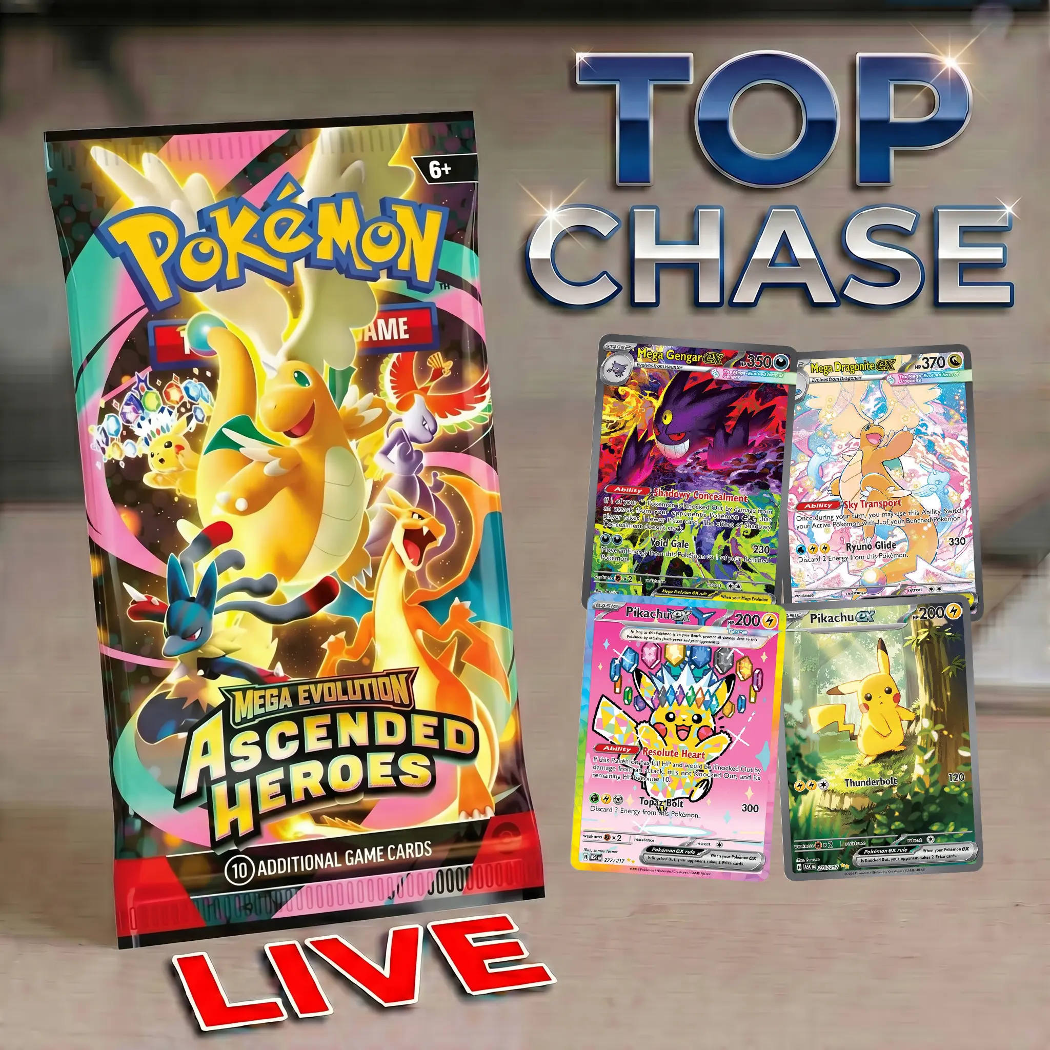 Pokemon Ascended Heroes Break (Pack minimum included)