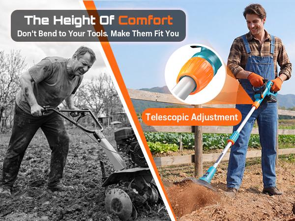 SEESII Electric Tiller for Gardening, 360 RPM Rototiller Cordless Cultivator, Total 8000mAh Battery Powered Garden Tiller 4 Pcs Blades for Smooth Tilling, Handheld Tiller for Raised Garden Beds Outdoorfun#SummerVibes SEESII Electric Tiller for Gardening, 360 RPM Rototiller Cordless Cultivator, Total 8000mAh Battery Powered Garden Tiller 4 Pcs Blades for Smooth Tilling, Handheld Tiller for Raised Garden Beds Outdoorfun#SummerVibes