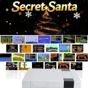 SecretSanta Retro Mini Dual-Player Game Controller System with Nostalgic Style USB Plug & Play Ideal for Holiday Parties and Family Nights