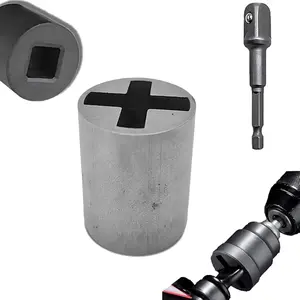 Scissor Jack Adapter,Drive Socket Adapter for Scissor Jack Universal RV Maintenance Tool Rust-Resistant Power Drill Heavy-Duty 1/2 Inch Adapter with Quick-Release，Universal Socket,Car Jack Kit