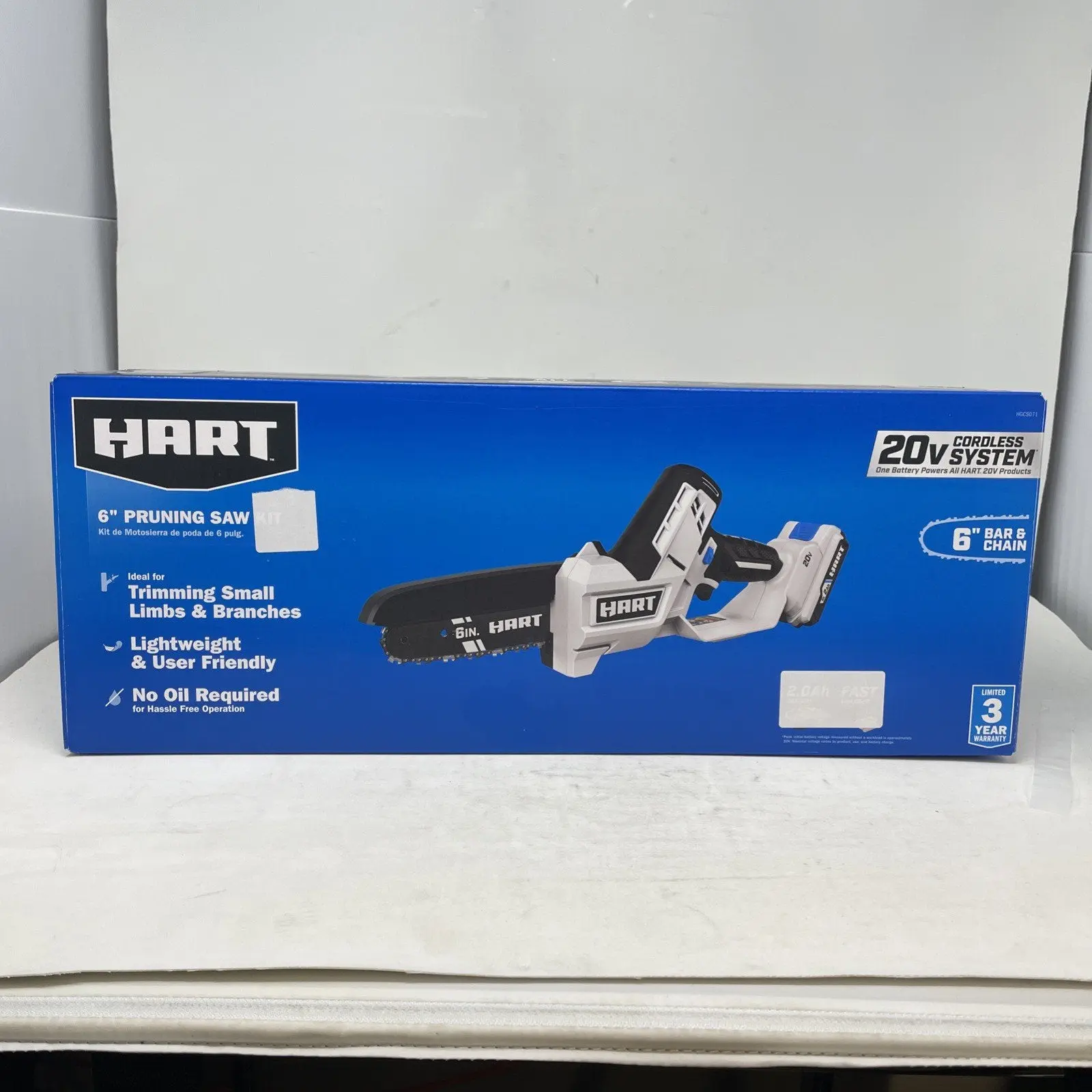 Hart HGCS071 20V Volt 6-inch Battery Powered Pruning Saw Chainsaw  *Tool Only*