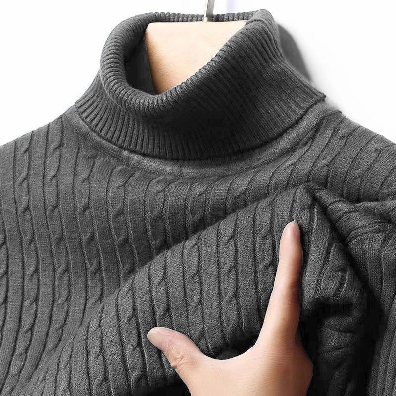 Men's Turtleneck Sweatshirts - Stylish Cozy Fit for Autumn Winter Season with Turtleneck Design for Added Warmth and Comfort Ideal for Casual Outings