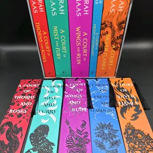 Sarah J. Maas 3D Printed ACOTAR Series Bookmark - Set of 5 Bookmarks with Unique Designs