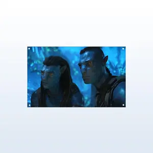 A.va.t.a.r F.ir.e and Ash Flag – Ja.ke Sully and Quaritch Movie Wall Decor Tapestry - A.v.a.t.ar Way of Water