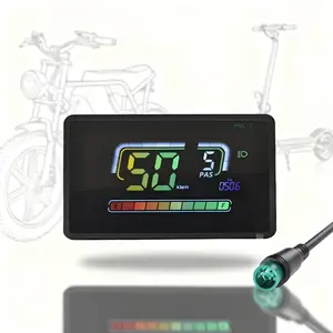 H6C-2 Color E-Bike Display – 5Pin Waterproof Wired LCD, Connects to Mobile Cycling App, For E-Bikes & Electric Scooters