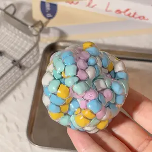Asmr Explosive Bead Ball, Xylitol Soft Handmade Stress Ball, Holiday Party Favor, Eid Al Fitr & Family Gathering Gift, Stress Relief Gadget