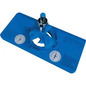 Concealed Hinge Jig – Precision Cabinet Door Hinge Tool – Drill Guide for Concealed (Euro) Cabinet Hinge Installation – Adjustable Boring Jig – 35mm cup-style concealed hinges