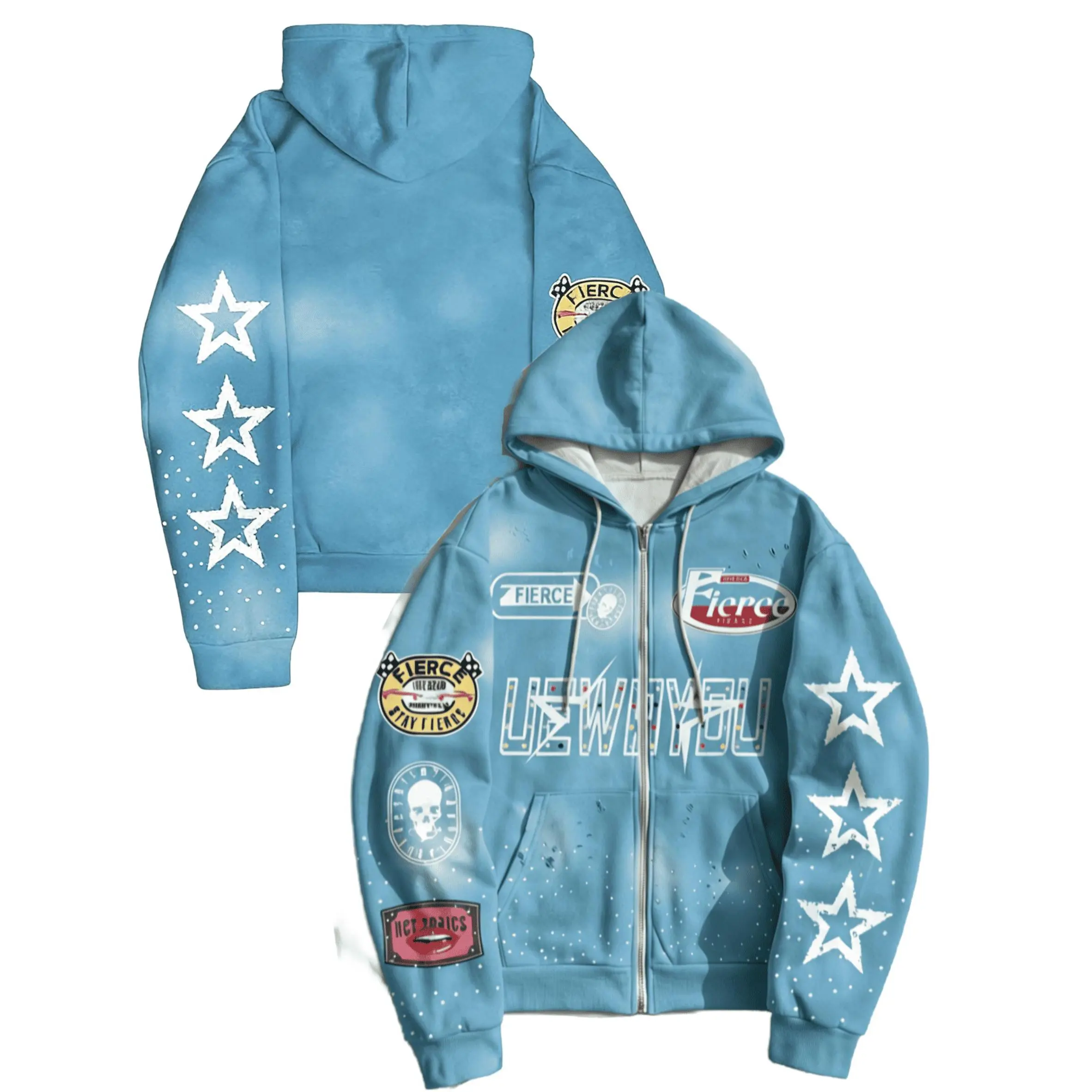 scuffers safari blue hoodie - TikTok Shop