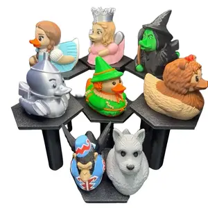 Wizard of Oz Inspired Duck Figures | Dorothy, Tin Man & Friends | 3D Printed Yellow Brick Road Decor | Movie Lovers Gift | Dashboard Accessory |