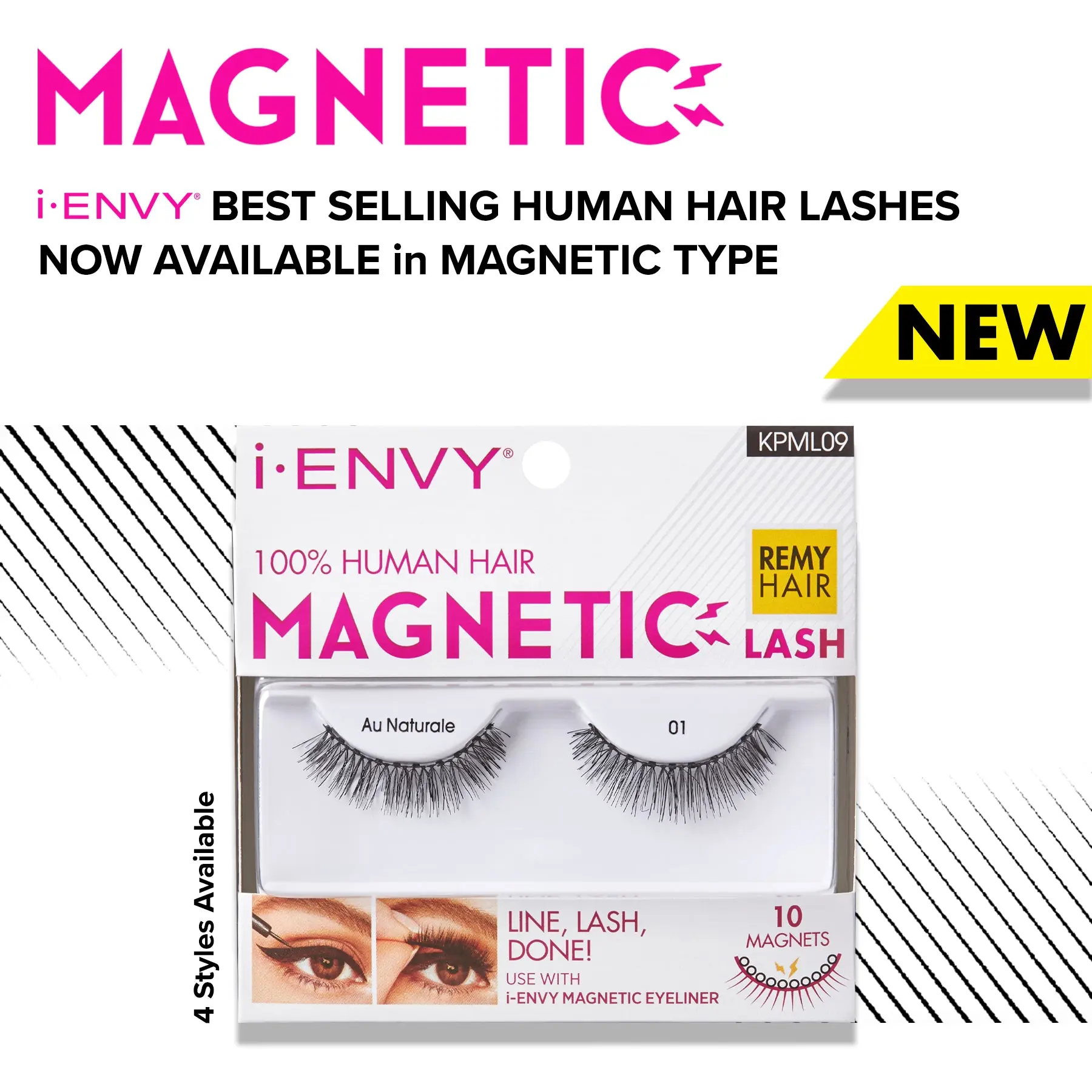 I-ENVY 100% Human Hair Strip Magnetic Lashes I-ENVY 100% Human Hair Strip Magnetic Lashes