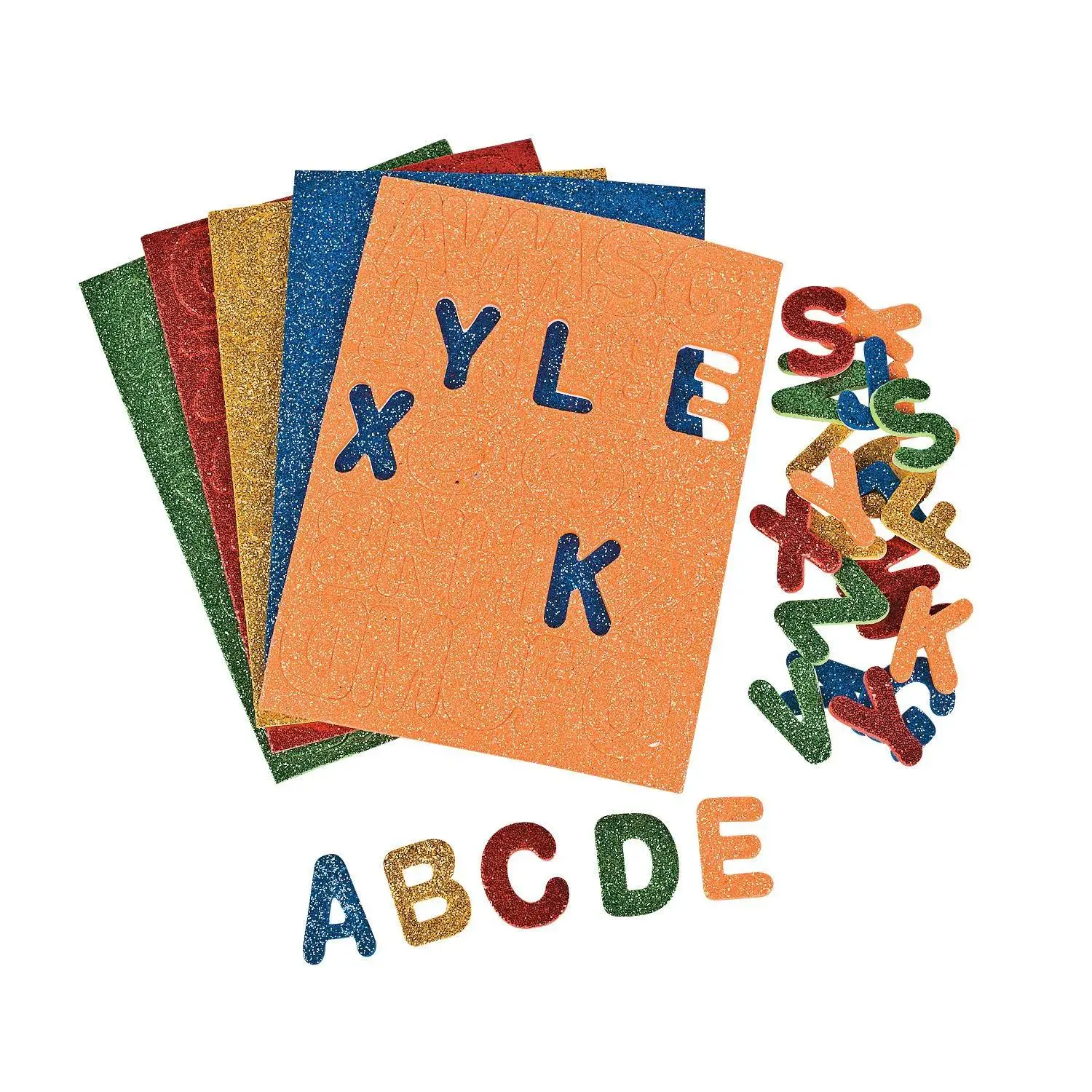 Bulk 260 Pc. Glitter Self-Adhesive Letters