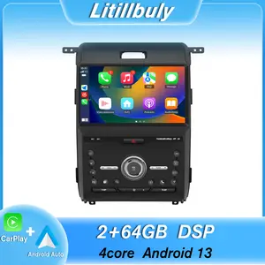 Car Stereo for Ford F150 2013-2014 touch screen has Android Auto Wireless Carplay, Bluetooth WIFI supports GPS Navigation