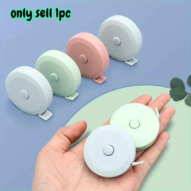 1pc Mini small tape measure, 1.5-meter plastic tape measure, tape measure, telescopic measuring ruler, Retractable Measuring Tape