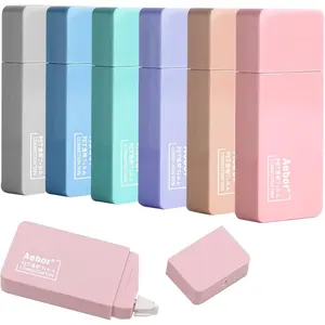 6 Pack Cute Macaron Color Correction Tape, Easy to Use Applicator for Instant Corrections for Students and Office Workers