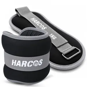 HARCOS Adjustable Ankle Weights for Women & Men – Soft Neoprene Wrist Weights Pair for Walking, Running, Yoga, Pilates, Gym, Cardio, Leg & Arm Workouts