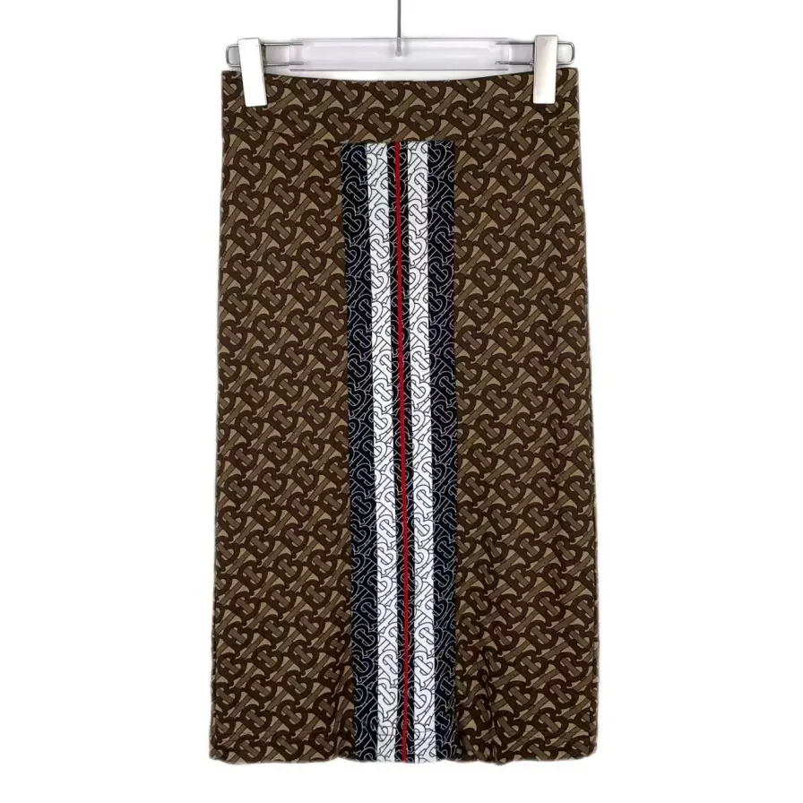 RDLT - Burberry Brown Monogram Stripe Skirt Size XS