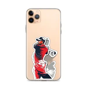 Tiger Golf Swing Clear Case for iPhone®