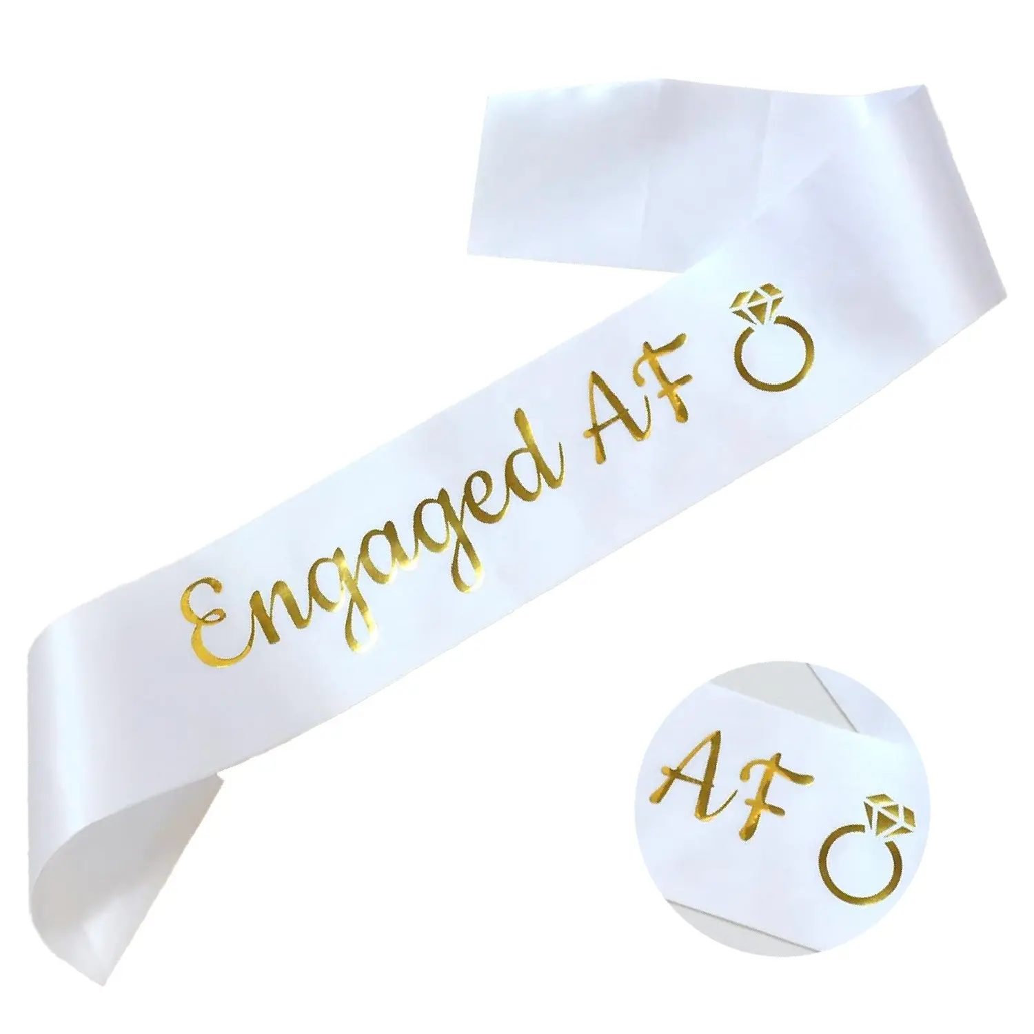 Engagement Sash, 'i Will' Couple Wedding Party, Bride Gift Shower, Singles Party, Engagement Party Accessories, Bridal Gift for Women