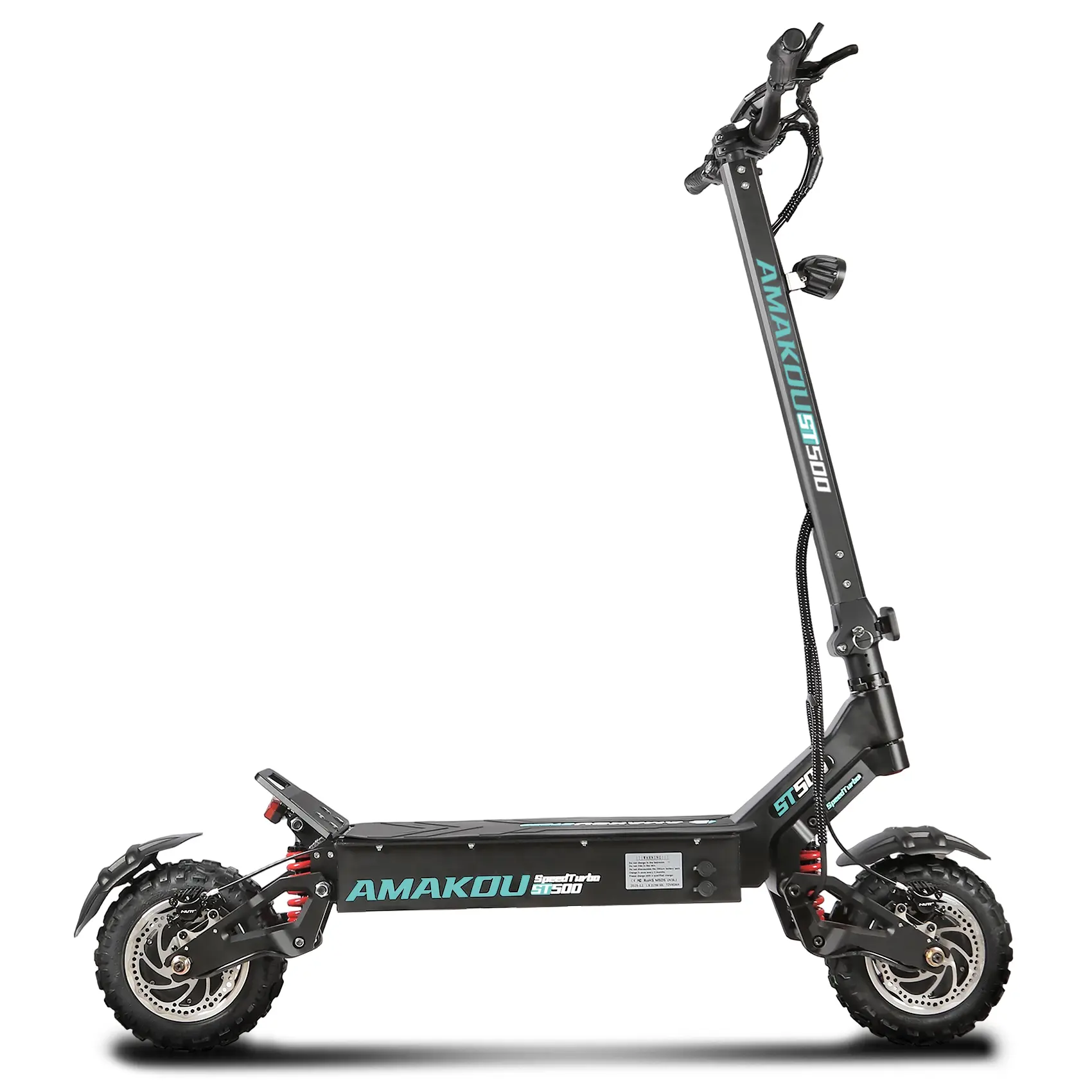 Amakou Powerful Dual-Motor Adult Electric Stunt Scooter - 11-in Road Tires, 72V 40Ah Battery, 9000W Motor, 105km/h Top Speed, 120km Range, Alloy Frame, TFT LCD Screen, Bluetooth App Compatible