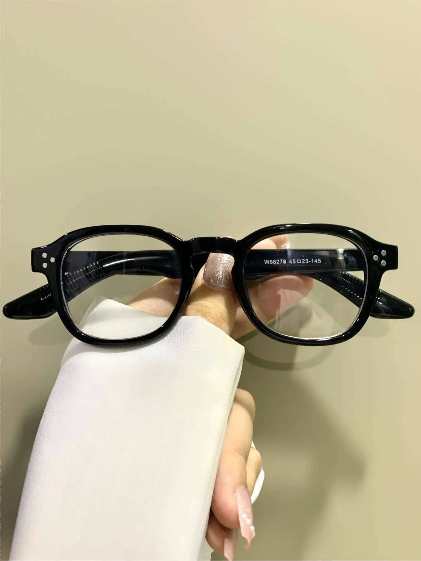Simple Square Frame Eyeglasses, Fashion Eyeglasses for Women & Men, Fashion Eyeglasses for Work, Daily Clothing Decor, Perfect for Student Daily Use