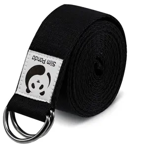Fitness Yoga Strap Stretch Bands with Extra Safe Adjustable D-Ring Buckle Best for Daily Stretching, Physical Therapy, Fitness 6FT/8FT