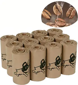 2 Packs Coffee Scent Poop Bags, Instantly Eliminates the Odor, Turns that gross task into a surprisingly pleasant moment. Chic & Compostable! puppy essentials, dog products