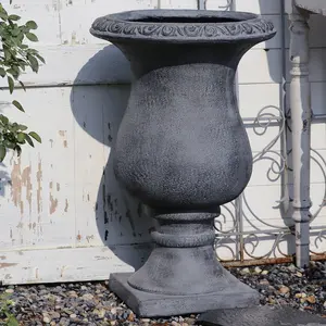 Large Vintage Rustic European Design Flower Pot Safe Foam Wrap Includes Roman Column for Country Garden Home Planting Decoration