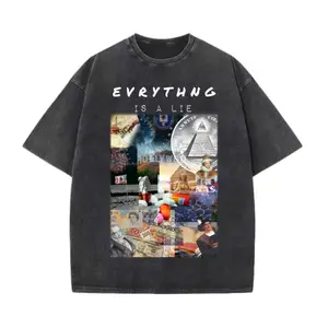 Evrythng is a lie, Premium T Shirt, top quality sublimation, 100% cotton graphic acid wash Premium Over sized T shirt, iykyk, men’s Fashion unisex Love Truth