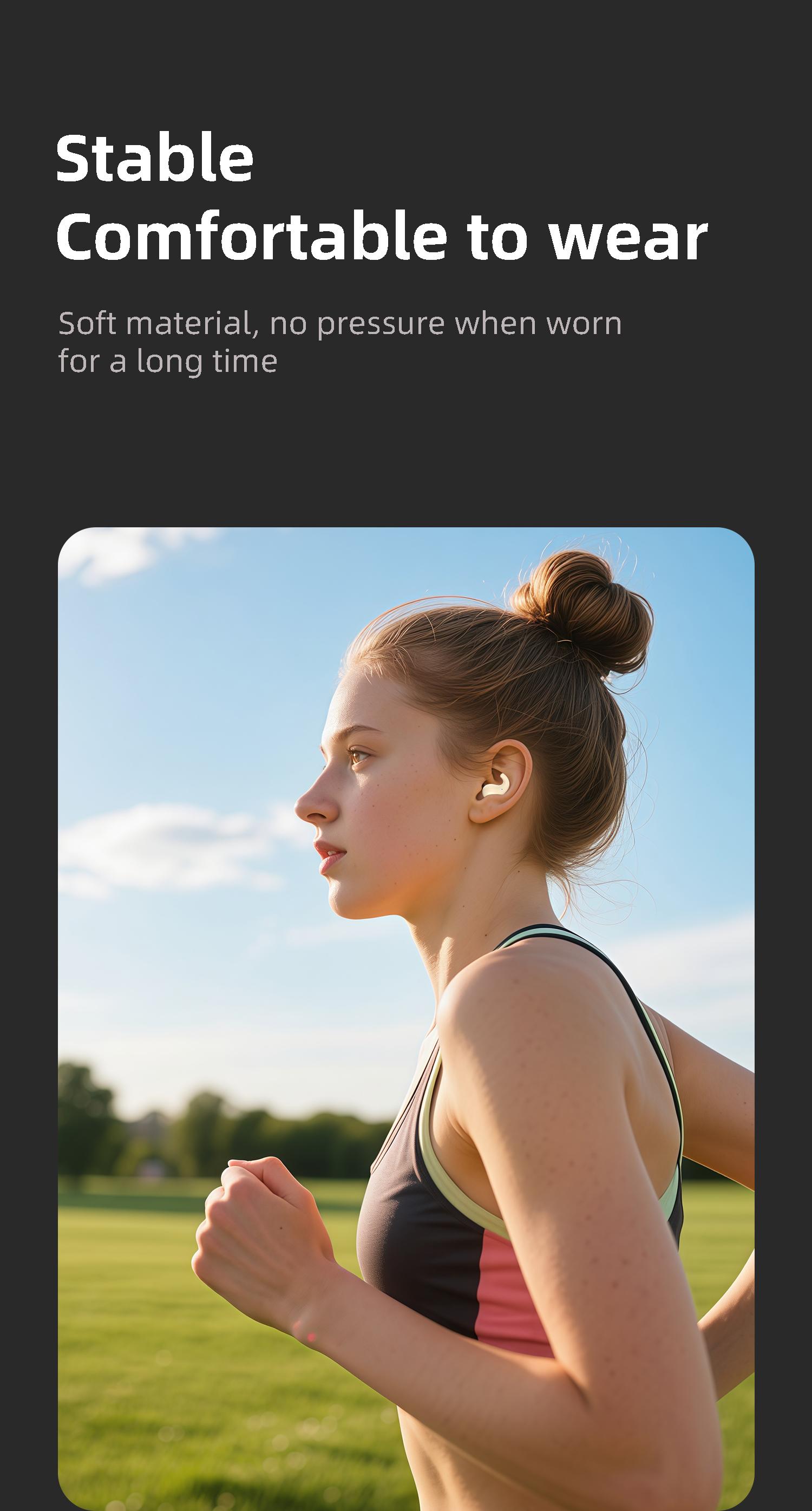 Ultra Mini Invisible Bluetooth Sleep Headset - Wireless In-Ear Earbuds with Passive Noise Isolation, Ultra-Flat Slim Design, No Ear Pain, Phone Compatible, Subway Noise Cut for Side Sleepers, Office Use, Water Resistant