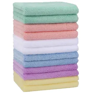 Baby Washcloths 12 Pack-Microfiber Coral Fleece Baby Bath Face Towel 7 x 9 Inch Extra Absorbent and Soft Burp Cloth and Wash Cloths for Newborn-Infants and Toddlers-Gentle On Sensitive Skin
