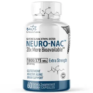 Neuro NAC Supplement 375mg Extra Strength with 1800mg Glycine - N-Acetyl Cysteine Ethyl Ester - 20x More Bioavailable Than NAC 600 mg - Boost Glutathione 10x More Than Liposomal Glutathione - NACET…