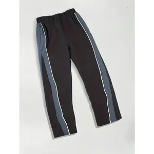 Casual Side Stripe Baggy Fit Trackpant Color-Block Straight Leg Loose Fit Straight Pants Street Pocket Colorblock Striped For Teenagers Boys Girls Kids Size 8-16 Y GK2111 zip-up jacket fashion hoodie new spring winter sport sweatshirt Boys' Tactical Pants