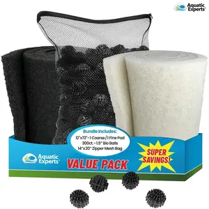 Ultimate Pond Clarity Bundle – Filter Pads & Bio Balls Kit | Aquatic Experts