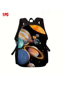 A Casual Backpack Featuring a Starry Sky Design, Perfect for School, Travel, And Everyday Use; an Excellent Gift Option for Partners